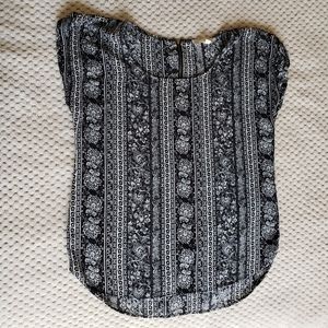 Pink Republic Flower Pattern Hi-low Shirt